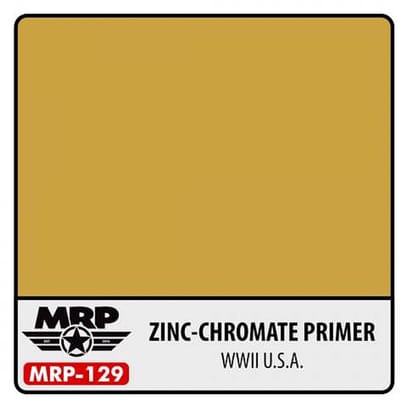 Mr. Paint MRP-129 - WWII US - Zinc-Chromate primer – 30 ml verf voor Airbrush & Detailwerk
