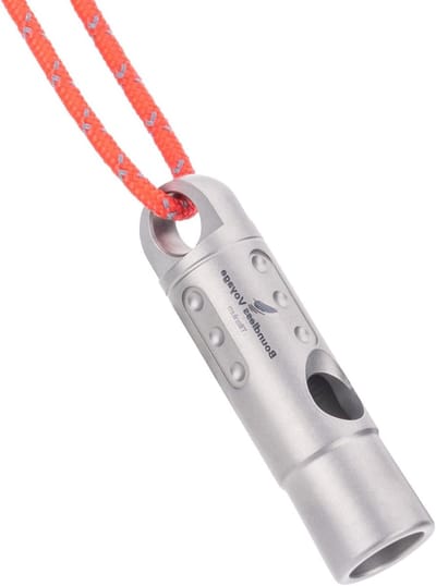 Titanium Fluit voor Noodgevallen - Harde Geluid Fluit met Lanyard voor Outdoor, Kamperen en Sporttraining