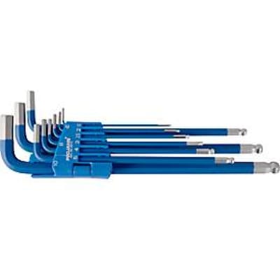Inbussleutel-set Projahn, 9-delig, voor binnen-6kant 1,5-10 mm, lang, S2-staal blauw