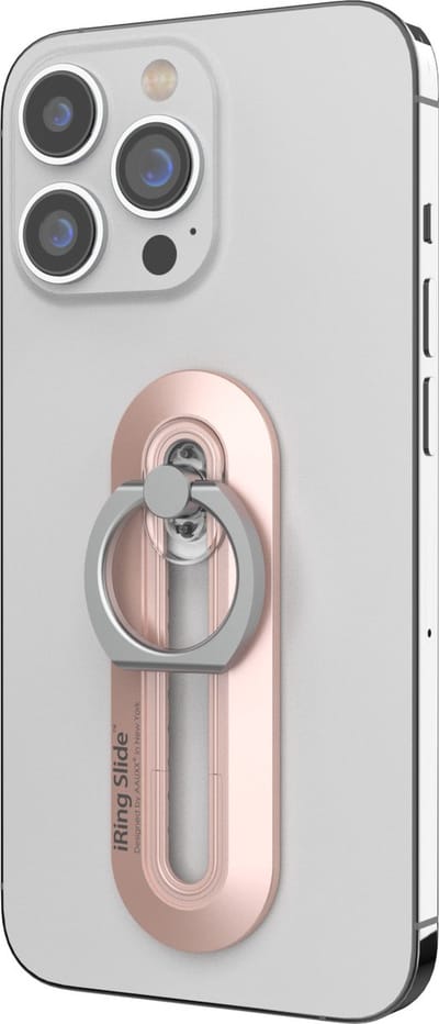 Telefoonring - iRing Slide - Popsocket - 3M tape - Telefoonhouder & Standaard - Universeel - Roségoud