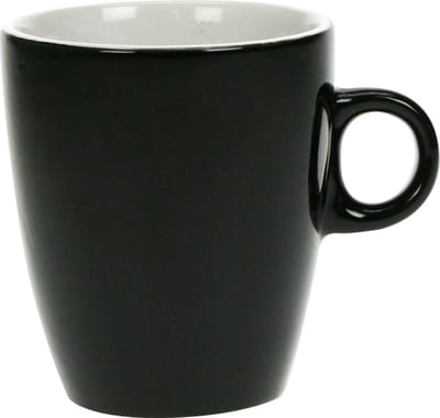 Cosy & trendy Koffiekopjes/bekers - zwart - 190 ml - Keramiek - glans finish
