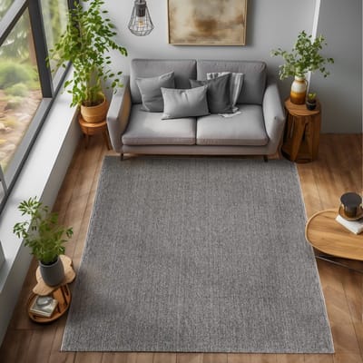 Binnenkleed, grijs, voor woonkamer en slaapkamer, duurzaam en slijtvast, modern design 120x170 cm