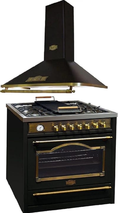 KAISER - fornuis - inductie - afzuigkap - HC 93655 IEm - A 9315 Em - inductiekookplaat - 90 cm - afzuigkap 90 cm