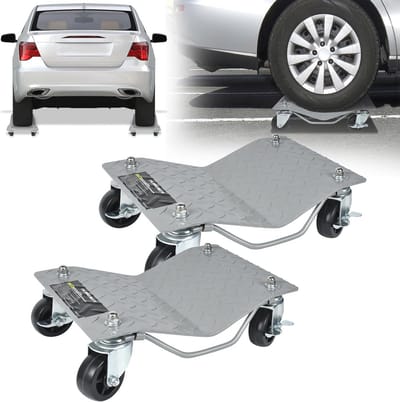Rangeerhulp voor Personenauto's - Draagbare Bandenwagen met 360° Draaibare Wielen tot 1000 kg