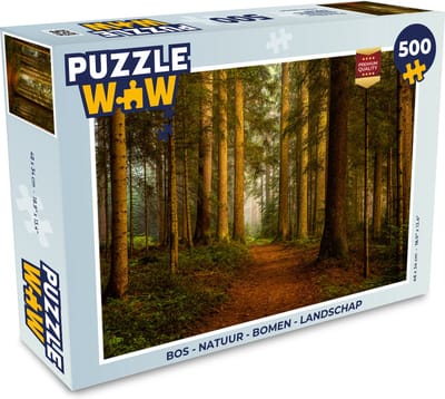 Puzzel Bos - Natuur - Bomen - Landschap - Bladeren - Legpuzzel - Puzzel 1000 stukjes volwassenen