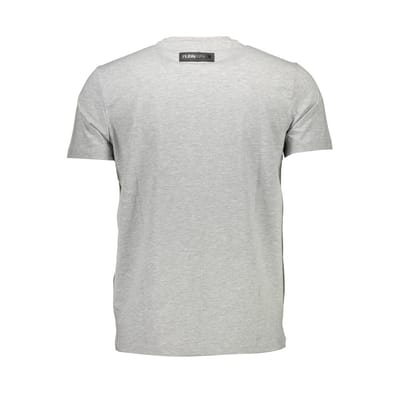 Plein Sport Grijze Katoenen Heren T-Shirt
