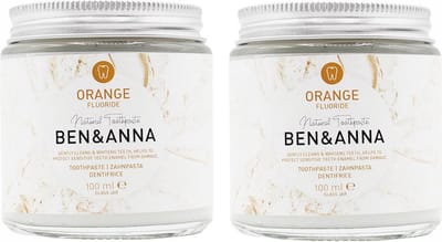 BEN&ANNA - Orange tandenpasta met fluoride 100 ml - 2 pak