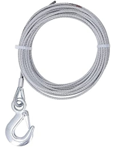 Dailygoods- Winddraad 4mm x 12m - RVS - Breukvastheid 900kg - Universeel gebruik - Duurzaam - Eenvoudig aan te passen - Staalkabel