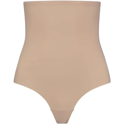 Bye Bra Corrigerende String, Hoge Taille String, Sterk corrigerende String, Shapewear Dames, Shapewear Buik Beige, S