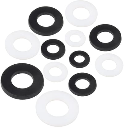 Dailygoods- Sluitringen 110 stuks - Rubber - Platte Sluitring - Afstandhouders - Hydraulische Afdichtingen - 6 Maten - Afdichtringen