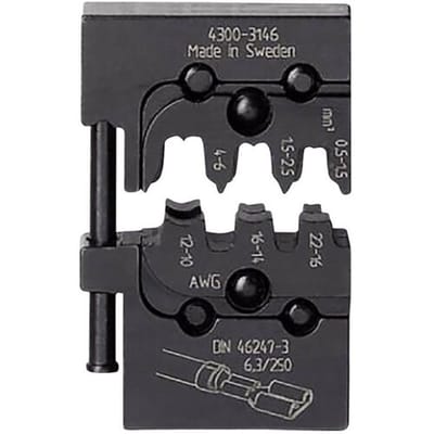 Phoenix Contact CRIMPFOX-M SC 6-FL/DIE 1212741 Krimpprofiel Ongeïsoleerde platte stekkerhulzen 0.5 tot 6 mm² Geschikt voor merk Phoenix Contact 469547