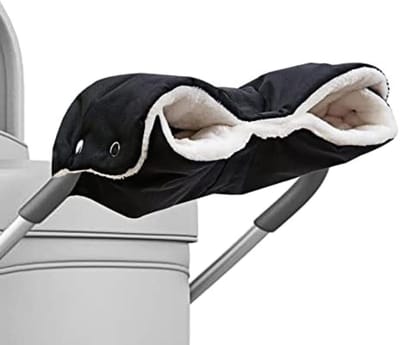 PromoHome Universele Kinderwagen Handschoenen - Waterdichte Winddichte Fleece Handwarmer voor Buggy en Fiets - Eenvoudig te Installeren met Drukknopen - Machinewasbaar - Uniseks