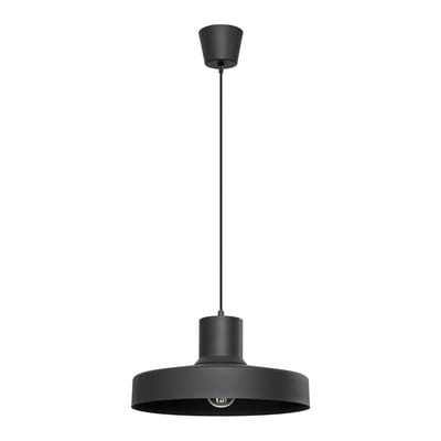 Sollux Lighting Hanglamp Bilo - E27 - zwart - staal - 35x35x120cm