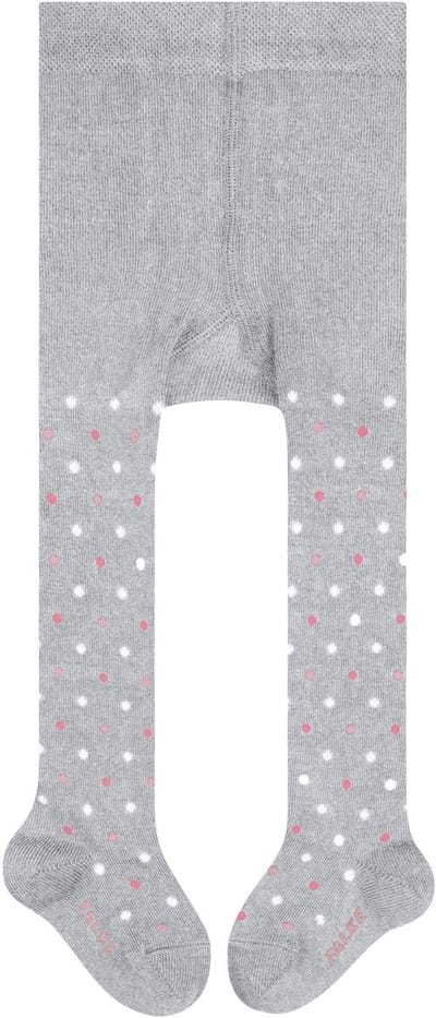 FALKE Little Dot slijtvast huidvriendelijk katoen panty baby grijs - maat 62-68