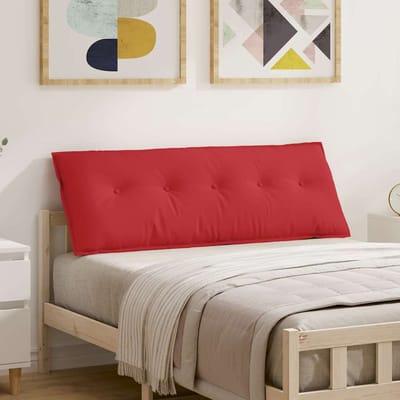 vidaXL - Rugkussen - Rood - 200 - x - 19 - x - 50 - cm - Stof