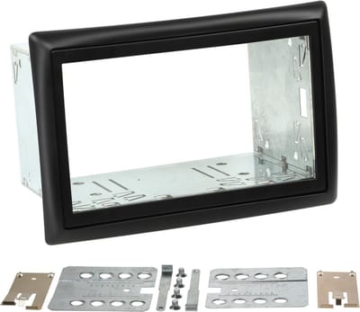 2-DIN Paneel geschikt voor Renault Mégane 2002-2010 - kleur: Zwart