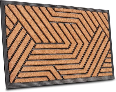 DailySupplies® Borstelmat Voor Buiten – Voetenveger Van Kokusrubber – Deurmat Binnen Antislip