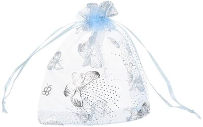 Organza Zakjes 100 Stuks - 10 x 12 cm - Cadeau Zakjes - Transparant - Waterdicht - Met Treksluiting - Voor Sieraden en Snoep - Cadeauzakjes