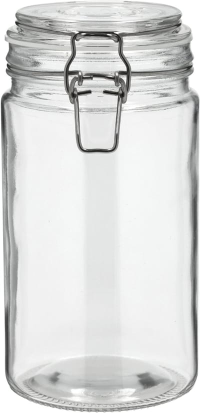 Funktion Weckpot met beugelsluiting Dia 10 x 20 cm 1000 ml Helder