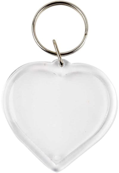 Creativ Company Hart Sleutelhanger 40x40 mm 25 stuks