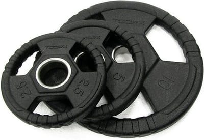 Toorx Fitness - Rubber Olympische Halterschijf 50mm - 5 kg - Gewicht Schijf - Sport Gewichten - Fitness - Per Stuk