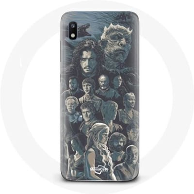 Coque - Game of Thrones - Samsung Galaxy A10 - Souple - Affiche Personnages - Gris gris