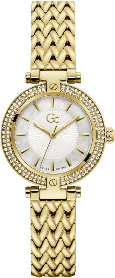 Gc Gc Vogue Quartz Day & Date Watch Geelgoudkleur Case: 100% Stainless Steel | Armband: 100% Stainless Steel 32 Z22001L1MF, Z22002L1MF