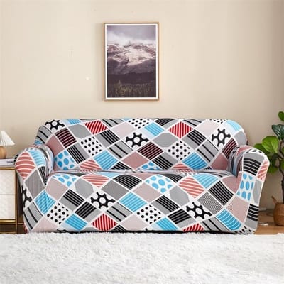 2022 Nieuwe Sectionele Bankhoezen ,Geprinte L-Vormige Bankhoezen ,Stretch Bankhoezen Voor Sectionele Bank ,Bankhoezen Small(90-140cm) 1pc gray