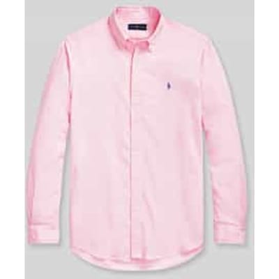 Overhemd Lange Mouw Polo Ralph Lauren CHEMISE CUSTOM FIT EN OXFORD LEGER