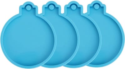 Allecto - Silicone gietmallen voor kerst - 4 stuks voor DIY ornamenten - Creatieve hobby - Flexibel en duurzaam - Ideaal voor zelfgemaakte decorati...
