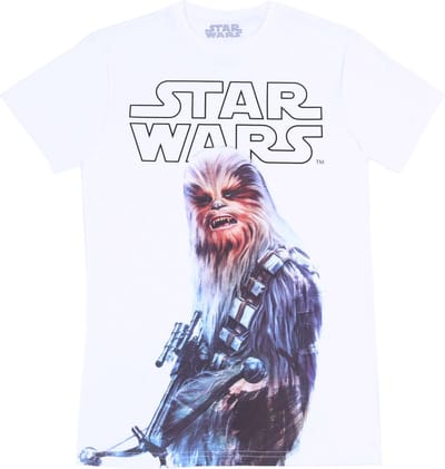 Wit STAR WARS DISNEY Chewbacca T-shirt