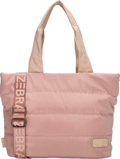 Zebra Elske Shopper - Verstelbare/Afneembare Schouderband - Tussenvak - Praktische indeling - Werktas - Tote Bag - Dames Tas - Oudroze