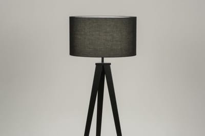 Lumidora Vloerlamp 30878 - ANTIQUA - E27 - Zwart - Metaal - ⌀ 51 cm