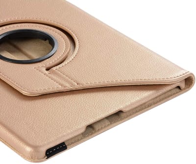 HB Hoes Geschikt voor Samsung Galaxy Tab A7 (2020) 10.4 inch - Draaibare Tablet Case met Standaard - Goud