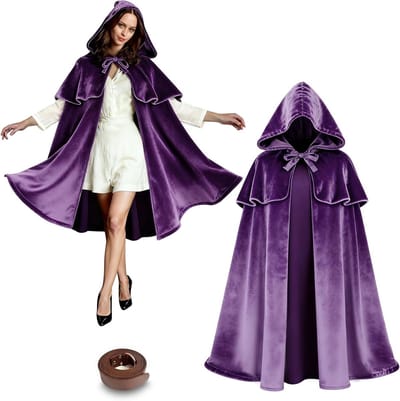 Middeleeuwse cape met schouderpantser en verstelbare riem voor cosplay, Halloween en LARP, veelzijdige renaissance-kleding voor heren en dames