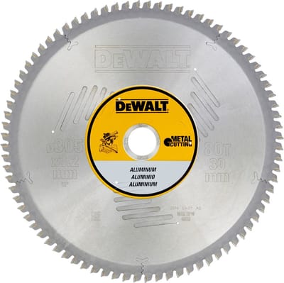 DeWALT Cirkelzaagblad voor Aluminium | Ø 305mm Asgat 30mm 80T - DT1916-QZ