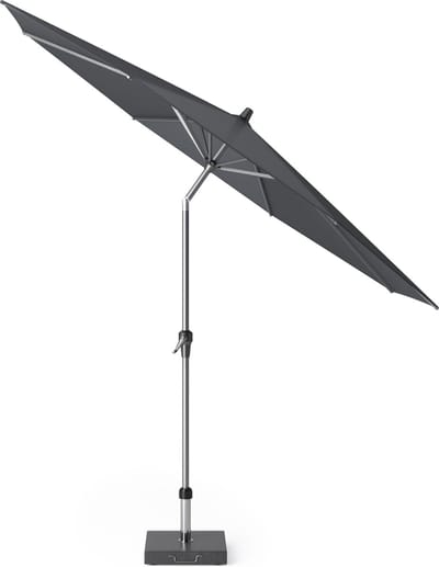 Platinum Sun & Shade - Middenstokparasol - Riva - Ø300cm - Antraciet - Kantelbaar - Easy-up draaisysteem - 96% UV protectie