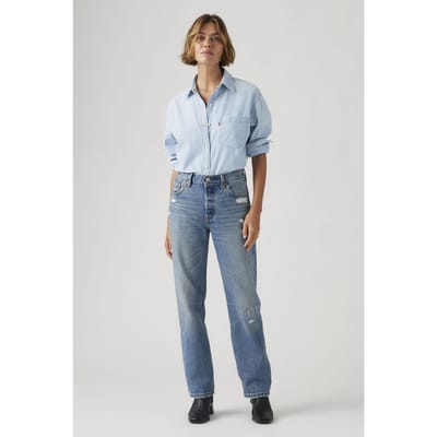 Levi's 501® 90's Jeans Size: W25L32 | Straight Pants Outlet | Dames | Blauw