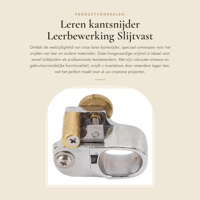 Dailygoods - Leren kantsnijder - Leerbewerking - Slijtvast en
