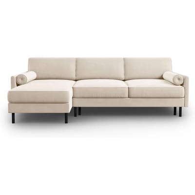 3.5-zits hoekslaapbank Scott velvet links met opbergruimte | Micadoni Limited Edition