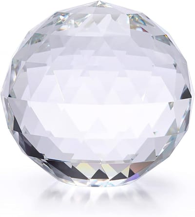 80mm Kristallen Bal - Gefacetere Kristallen Prisma Zonvanger voor Feng Shui, Thuisdecoratie, Bruiloften en Feestjes