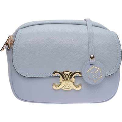 Luisa Vannini Turquoise Rundleer Tas