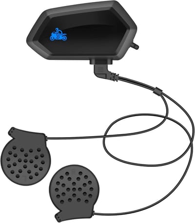 Motorhelm Headset - Intercom - Bluetooth - Zwart
