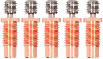 Dailygoods- Heatbreak - 5 Stuks Bi-Metalen Keel - Hittebestendig - Thermische Barrière - 3D Printer Accessoires - Nauwkeuriger Afdrukken - Printerkeel