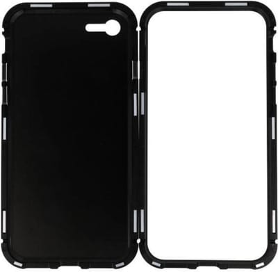 Zwart Magnetisch Back Cover Hoesje voor Apple iPhone 7 / 8