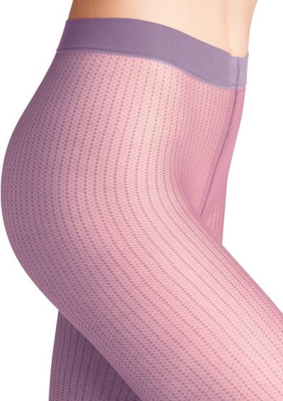 FALKE Body Chain 12 DEN ultra transparent materiaal transparent 12 DEN Panty dames paars - maat S