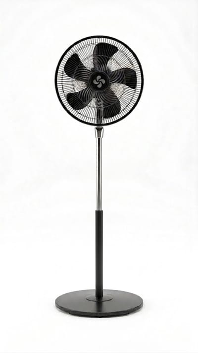 Krachtige Ventilator - Statiefventilator - Tafelventilator- 85W - 25CM - 3 Snelheden - Zwart
