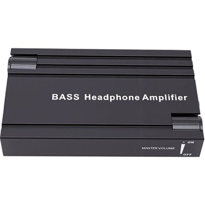 Amplificateur de Casque HiFi Commutateur de Gain 2 Niveaux Bass Boost 16 300 Ohm Ampli Casque 3,5 mm pour PC Smartphone Console de Jeu