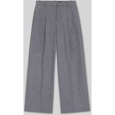 Wide Leg Bundplooibroek van wol-lyocellmix