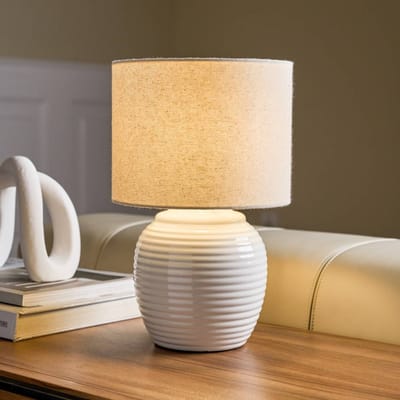 Pauleen LED Tafellamp Lovely Charm - E14 - Max. 20W - Woonkamer, Slaapkamer & Eetkamer - Beige/Creme